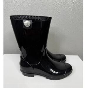 UGG Women’s Black Sienna Rain Boots / Size-6